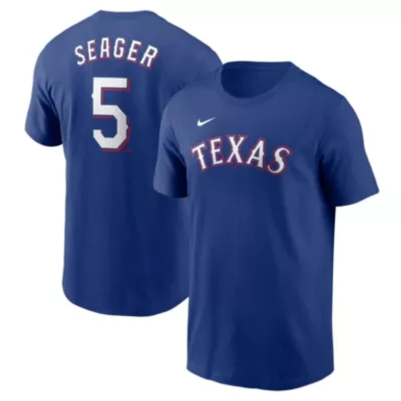 MLB Nike Corey Seager Texas Rangers Fuse Name & Number T-Shirt