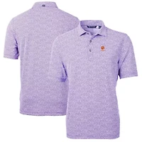 NCAA Clemson Tigers Alumni Logo DryTec Virtue Eco Pique Botanical Print Recycled Polo