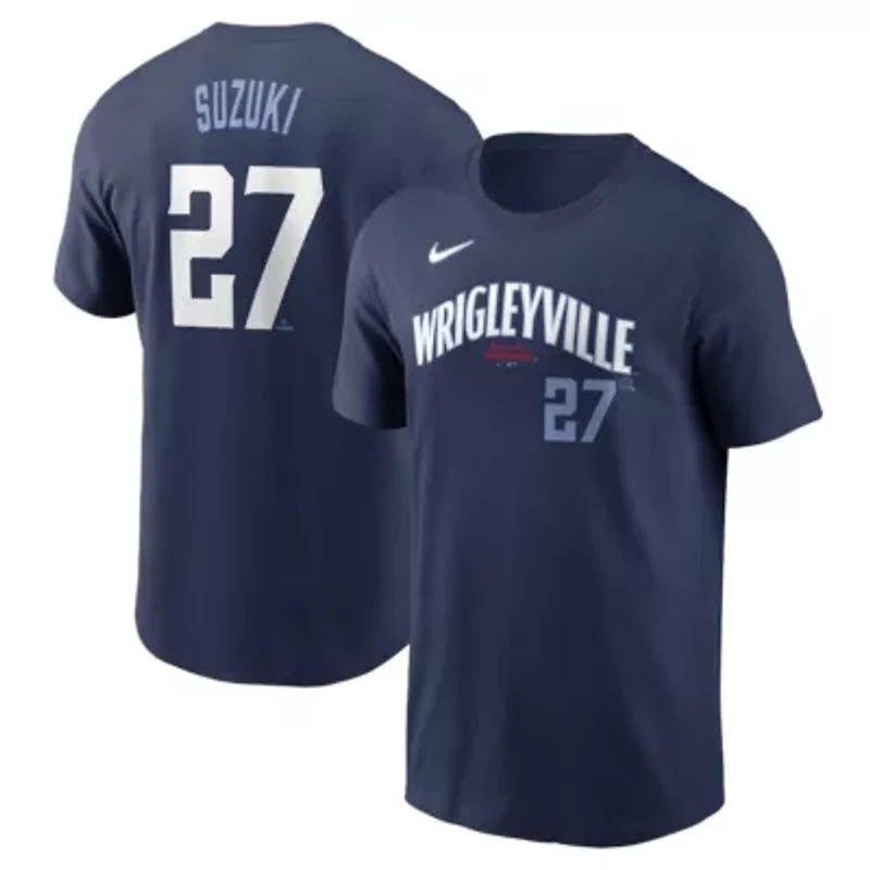 MLB Nike Seiya Suzuki Chicago Cubs Fuse City Connect Name & Number T-Shirt