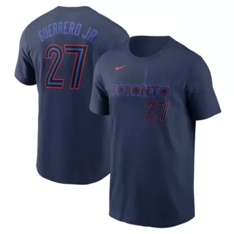 Toronto Blue Jays MLB Nike Vladimir Guerrero Jr. 2024 City Connect Name & Number T-Shirt