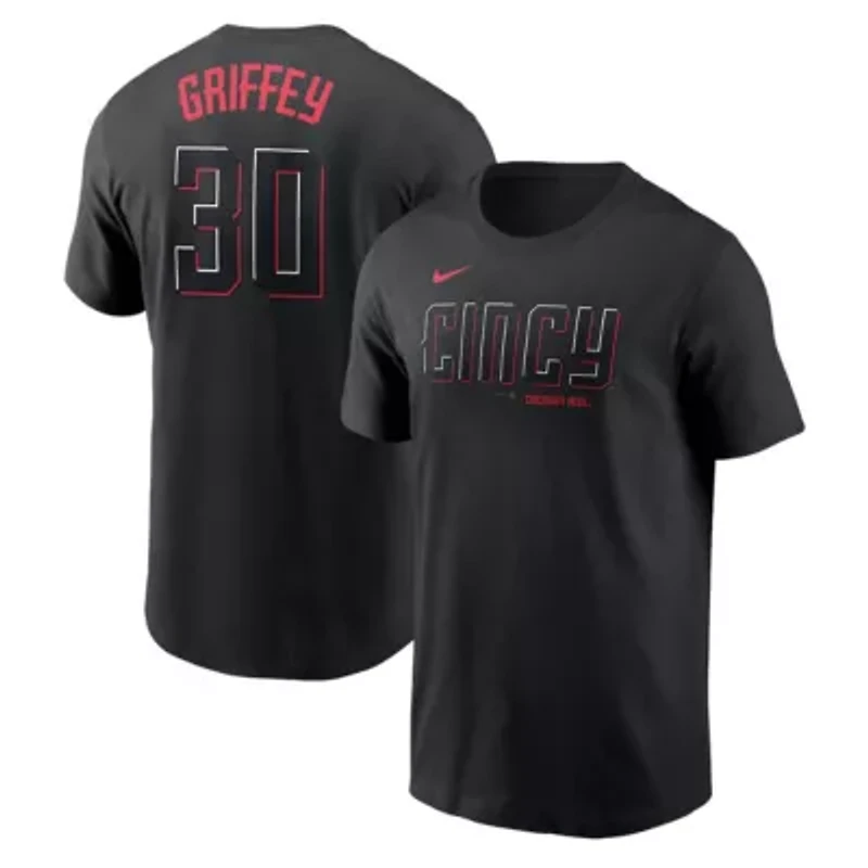 MLB Nike Ken Griffey Jr. Cincinnati Reds City Connect Fuse Name & Number T-Shirt