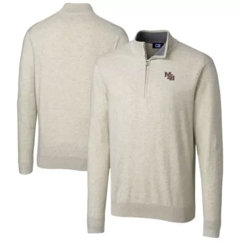 NCAA Mississippi State Bulldogs Vault Lakemont Tri-Blend Quarter-Zip Pullover Sweater