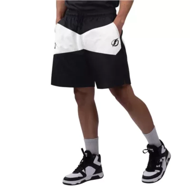 NHL x Ice Black/White Tampa Bay Lightning Linechange Shorts