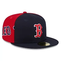 Boston Red Sox MLB Navy/Red Gameday Sideswipe 59FIFTY Fitted Hat