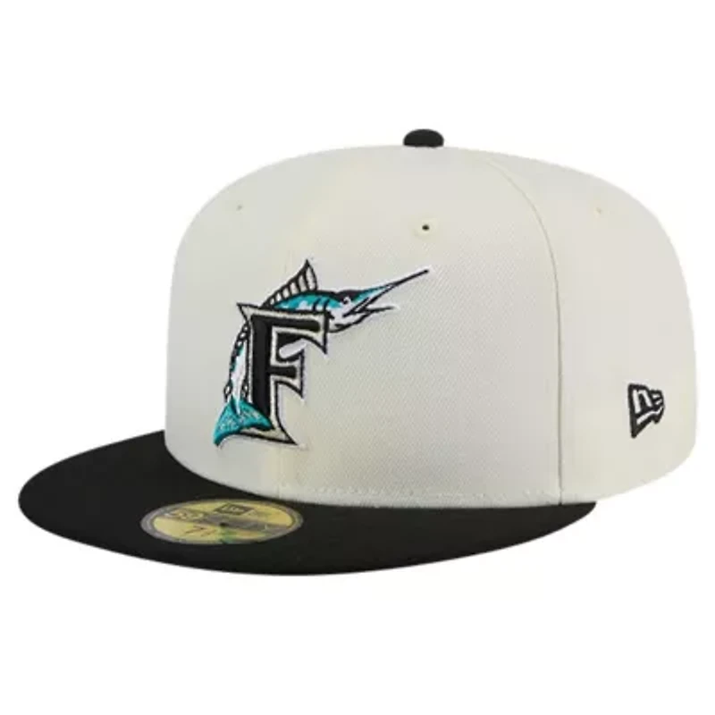 Cooperstown Teams Florida Marlins Collection Chrome 59FIFTY Fitted Hat