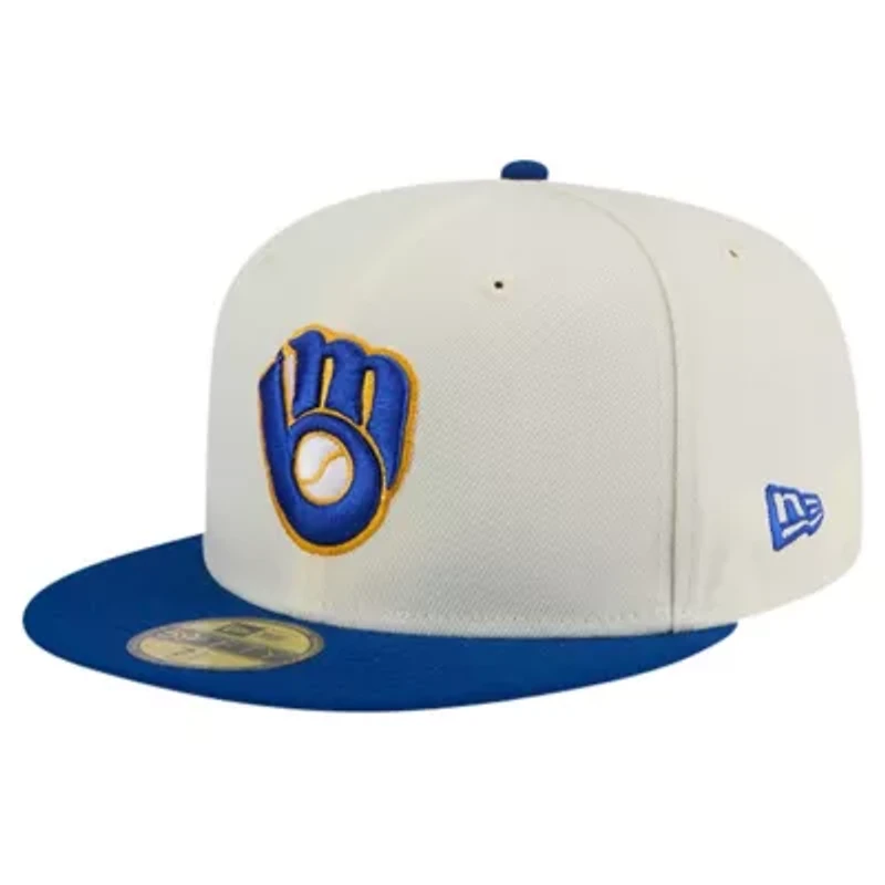 MLB Milwaukee Brewers Cooperstown Collection Chrome 59FIFTY Fitted Hat