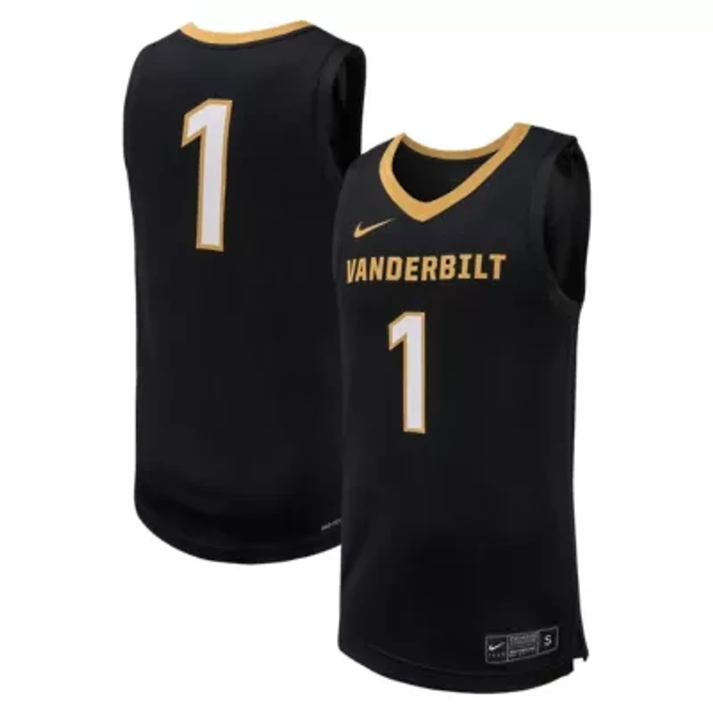NCAA Nike #1 Vanderbilt Commodores Replica Basketball Jersey