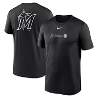 MLB Nike Miami Marlins Fashion Over Shoulder Logo Legend T-Shirt