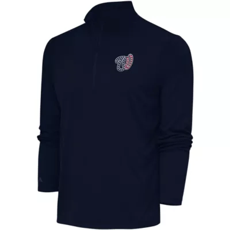 MLB Washington Nationals Patriotic Tribute Quarter-Zip Pullover Top