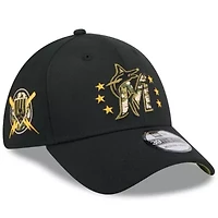 MLB Miami Marlins 2024 Armed Forces Day 39THIRTY Flex Hat