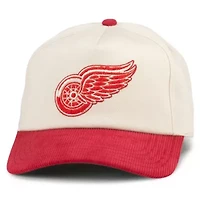 NHL Cream/Red Detroit Wings Burnett Adjustable Hat