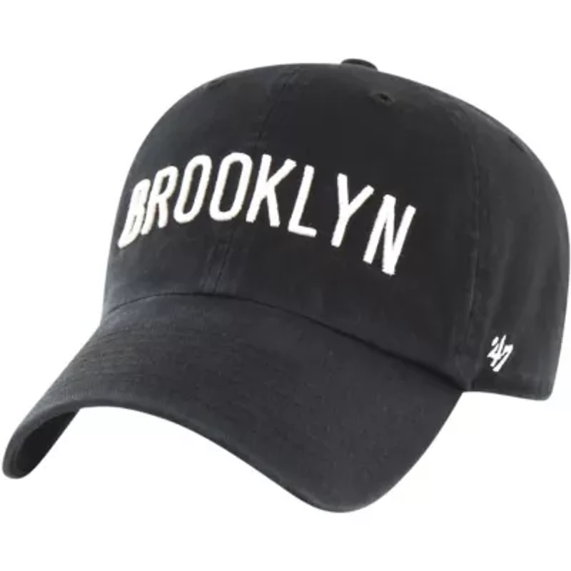 NBA Brooklyn Nets Core Wordmark Clean Up Adjustable Hat