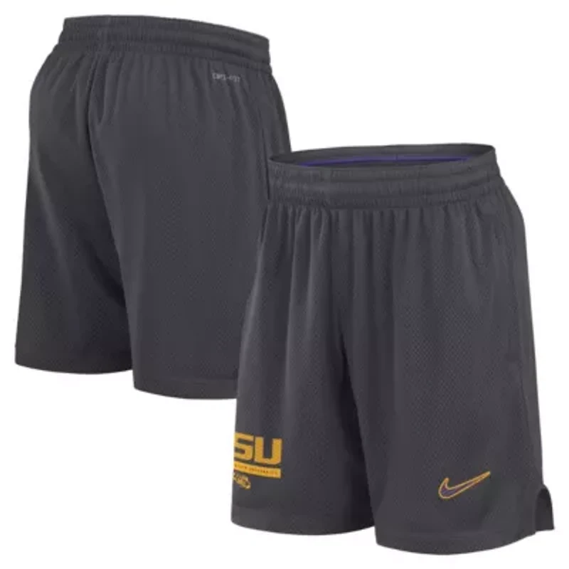 NCAA Nike LSU Tigers 2024 Sideline Performance Mesh Shorts