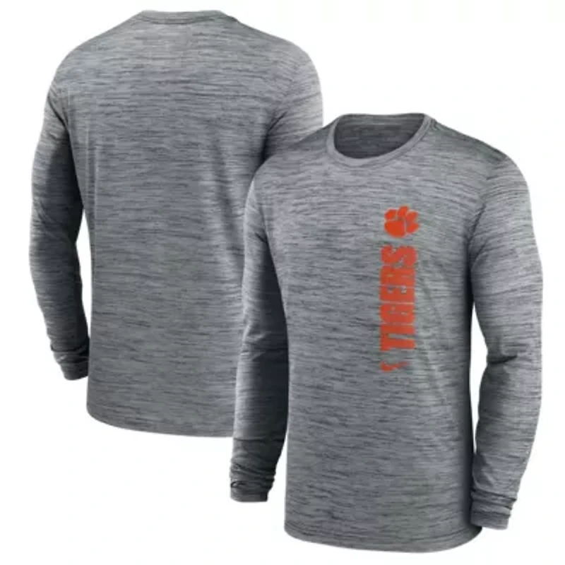 NCAA Nike Clemson Tigers Sideline Velocity Dri-FIT Long Sleeve T-Shirt