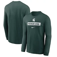 NCAA Nike Michigan State Spartans 2024 Sideline Legend Dri-FIT Long Sleeve T-Shirt