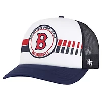 Boston Red Sox MLB White/Navy Boston Sox Cooperstown Collection Wax Pack Express Trucker Adjustable Hat