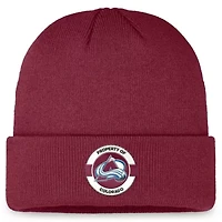 NHL Fanatics Colorado Avalanche Authentic Pro Training Camp Cuffed Knit Hat