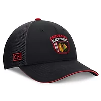 NHL Fanatics Chicago Blackhawks 2024 NHL Draft On Stage Trucker Adjustable Hat