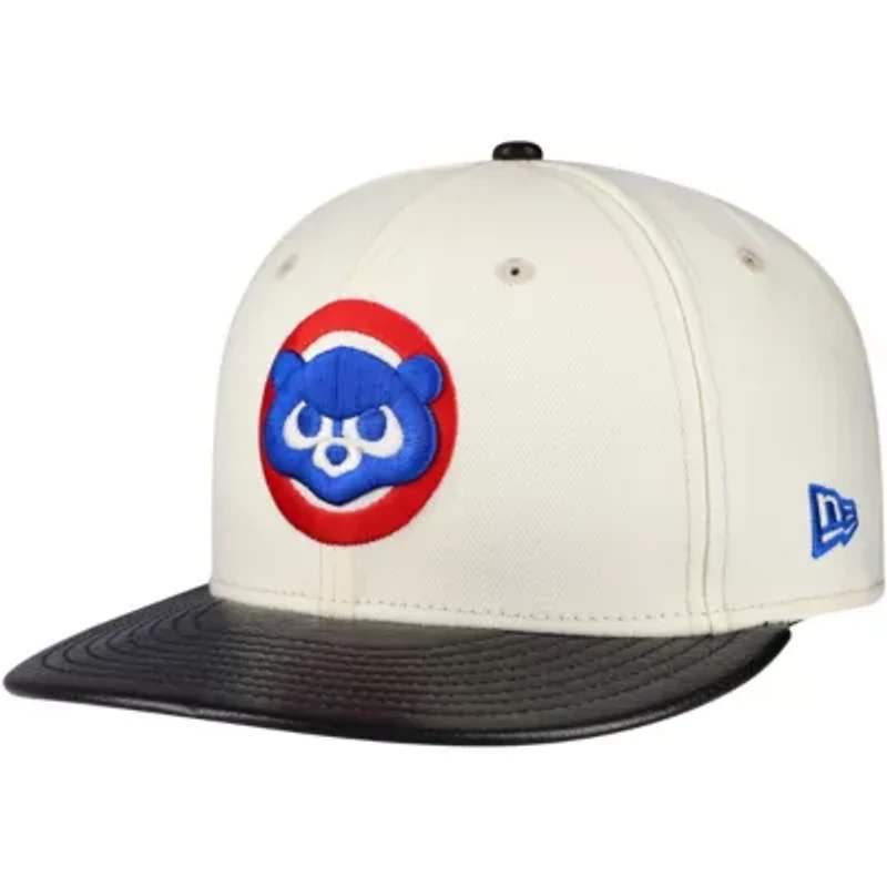 MLB Chicago Cubs Game Night Leather Visor 59FIFTY Fitted Hat
