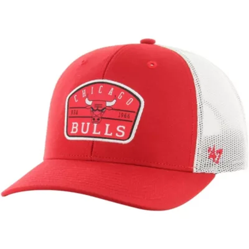 NBA Chicago Bulls Semi Patch Trucker Adjustable Hat