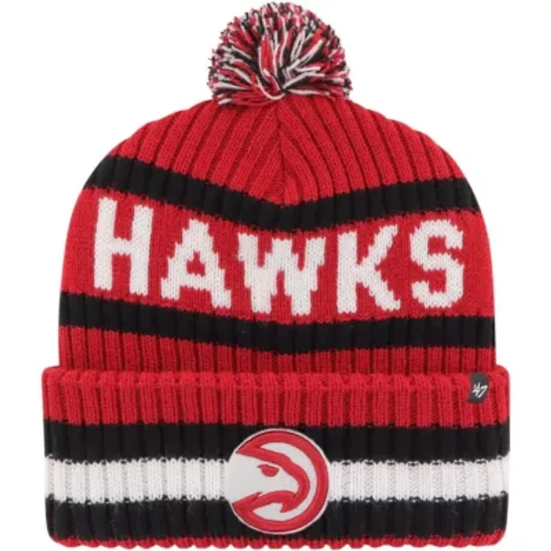 NBA Atlanta Hawks Bering Cuffed Knit Hat with Pom