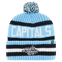 NHL Light Washington Capitals Cherry Blossom Bering Cuffed Knit Hat with Pom