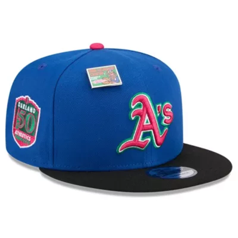 Cooperstown Teams Royal/Black Oakland Athletics Watermelon Big League Chew Flavor Pack 9FIFTY Snapback Hat
