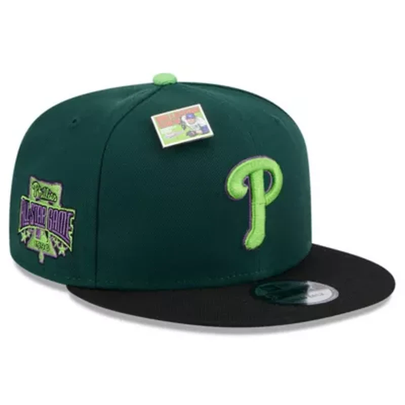 MLB Green/Black Philadelphia Phillies Sour Apple Big League Chew Flavor Pack 9FIFTY Snapback Hat