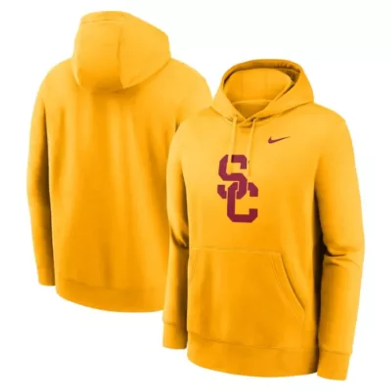 NCAA Nike USC Trojans Primetime Club Fleece Pullover Hoodie