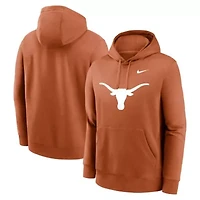 NCAA Nike Burnt Texas Longhorns Primetime Club Fleece Pullover Hoodie