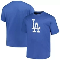 MLB Los Angeles Dodgers Big & Tall Weathered Logo T-Shirt