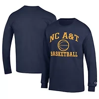 NC A&T Aggies NCAA North Carolina Icon Logo Basketball Jersey Long Sleeve T-Shirt
