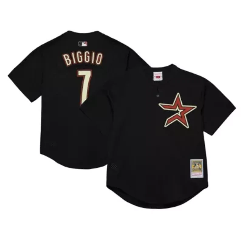 MLB Craig Biggio Houston Astros Cooperstown Collection Mesh Batting Practice Jersey