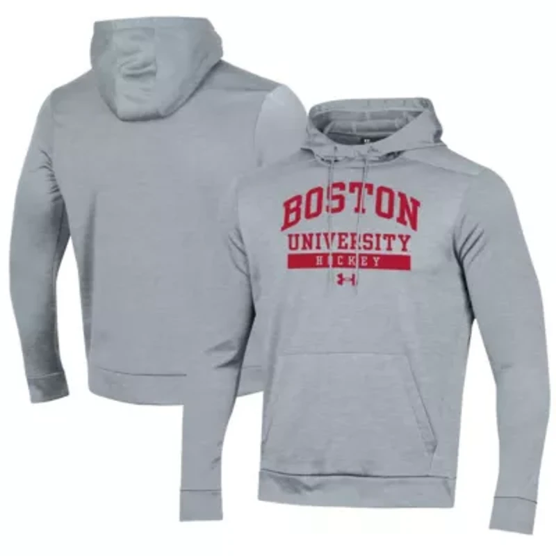 NCAA Under Armour Boston University Hockey Fleece Pullover Hoodie