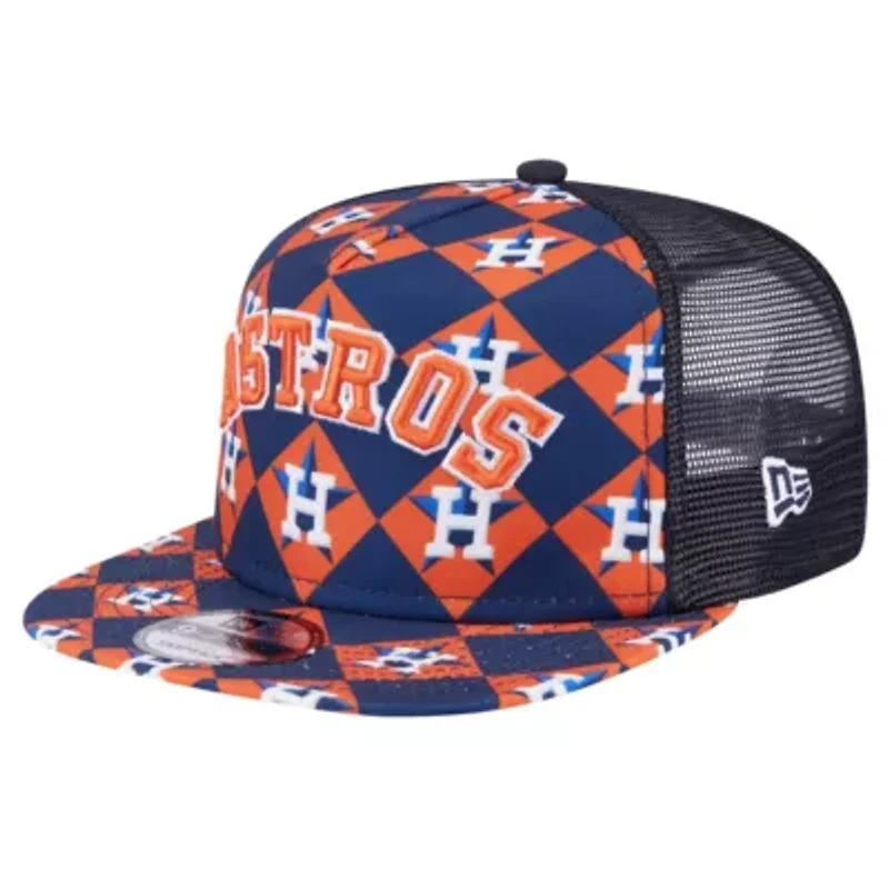 MLB Houston Astros Seeing Diamonds A-Frame Trucker 9FIFTY Snapback Hat