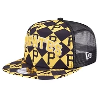 MLB Pittsburgh Pirates Seeing Diamonds A-Frame Trucker 9FIFTY Snapback Hat