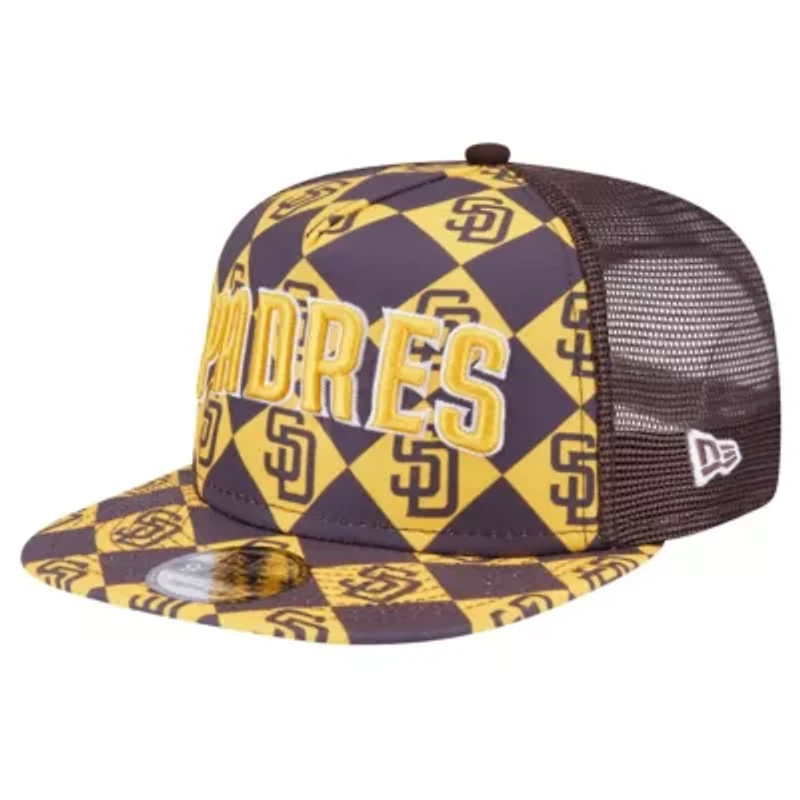MLB San Diego Padres Seeing Diamonds A-Frame Trucker 9FIFTY Snapback Hat