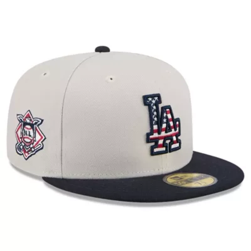 MLB Khaki/Black Los Angeles Dodgers 2024 Fourth of July 59FIFTY Fitted Hat