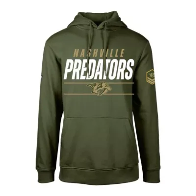NHL Nashville Predators Delta Podium Fleece Pullover Hoodie