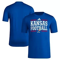 NCAA Kansas Jayhawks Locker Football Pre-Game AEROREADY T-Shirt