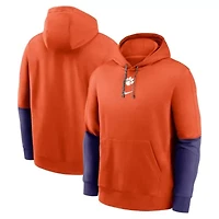 NCAA Nike Clemson Tigers 2024 Sideline Club Pullover Hoodie