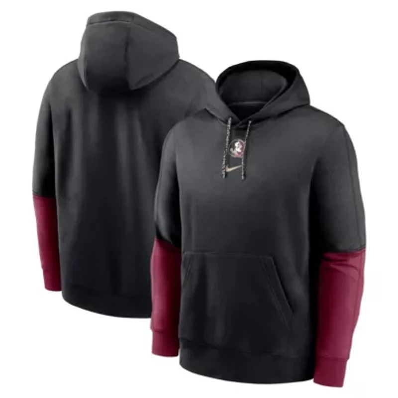 NCAA Nike Florida State Seminoles 2024 Sideline Club Pullover Hoodie