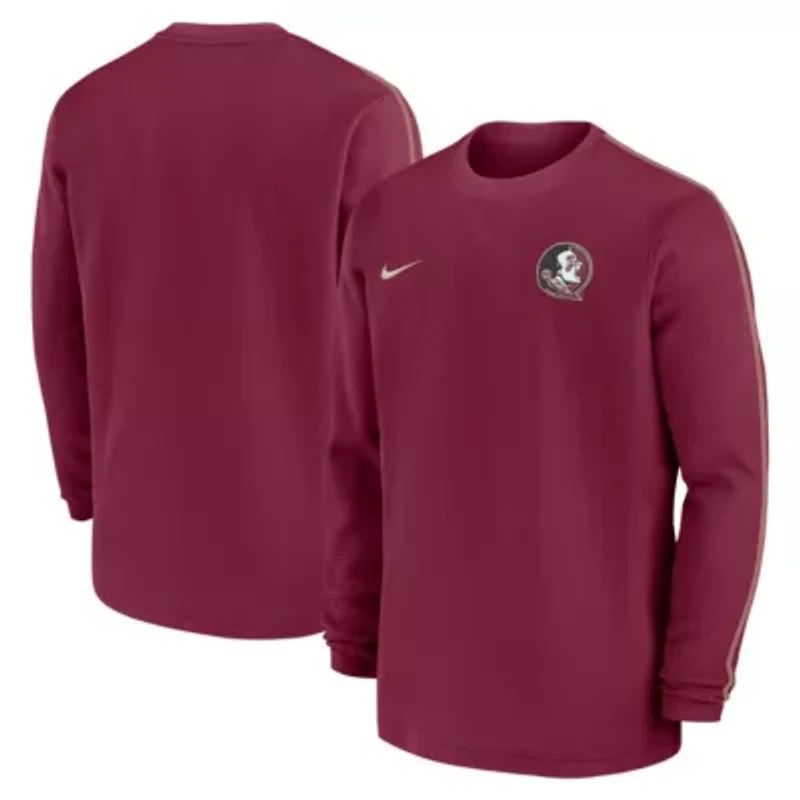 NCAA Nike Florida State Seminoles 2024 Sideline Coaches Long Sleeve Top