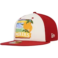 MiLB White/Red Inland Empire 66ers Theme Night Redlands Pickers 59FIFTY Fitted Hat