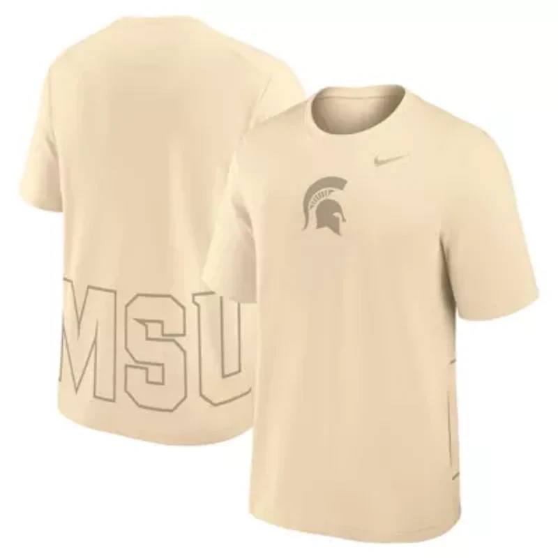 NCAA Nike Michigan State Spartans Primary Statement Two-Hit Performance T-Shirt