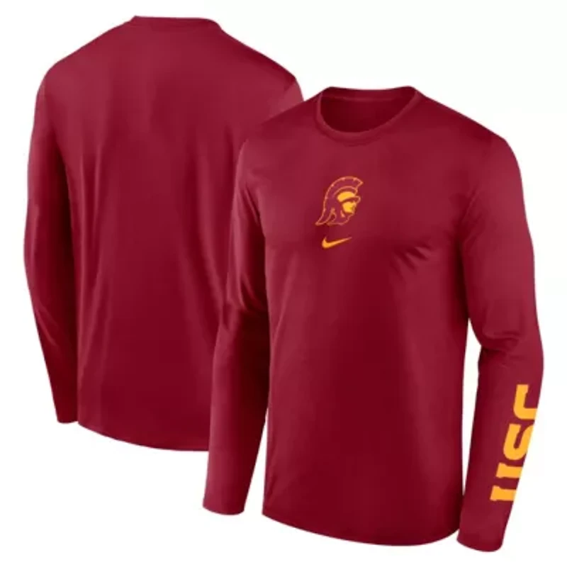 NCAA Nike USC Trojans Primetime Two-Hit Legend Dri-FIT Long Sleeve T-Shirt