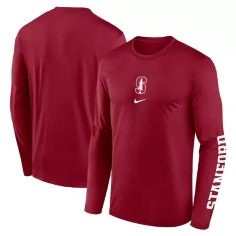 Stanford Cardinal NCAA Nike Primetime Two-Hit Legend Dri-FIT Long Sleeve T-Shirt