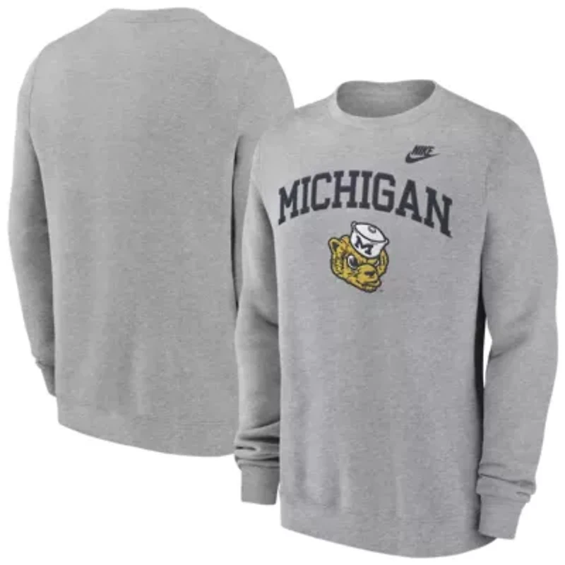 NCAA Nike Michigan Wolverines Legacy Classic Pullover Sweatshirt