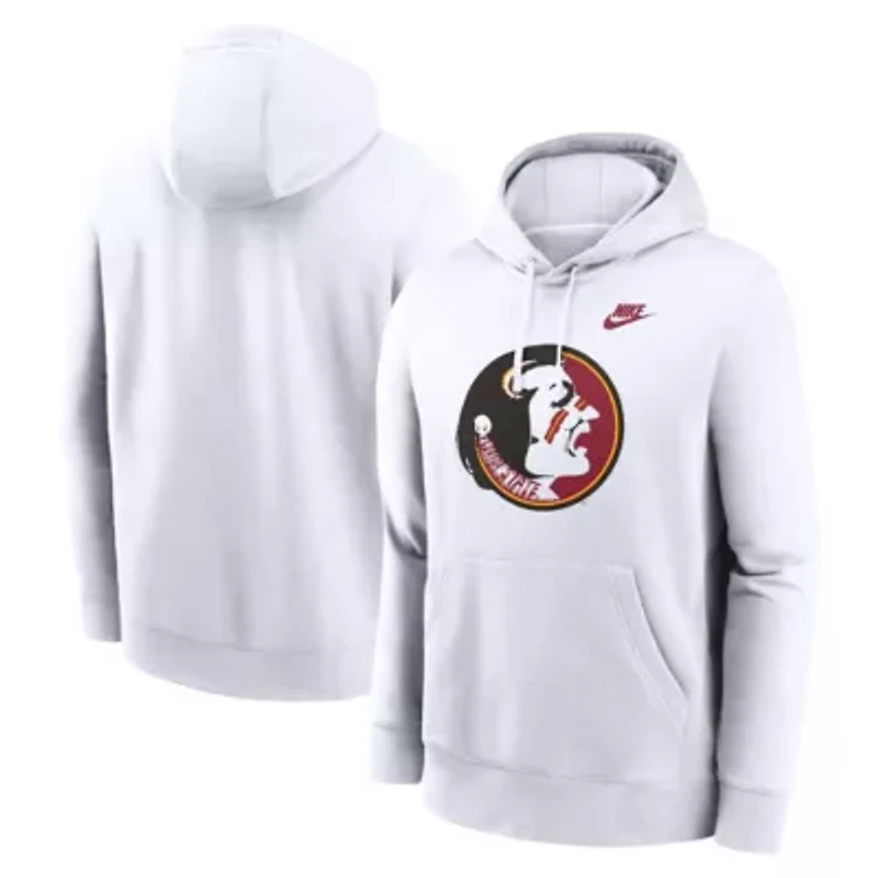 NCAA Nike Florida State Seminoles Legacy Logo Club Fleece Pullover Hoodie