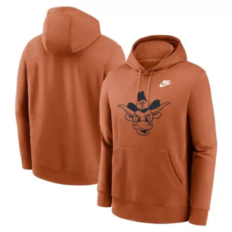 NCAA Nike Texas Longhorns Legacy Logo Club Fleece Pullover Hoodie